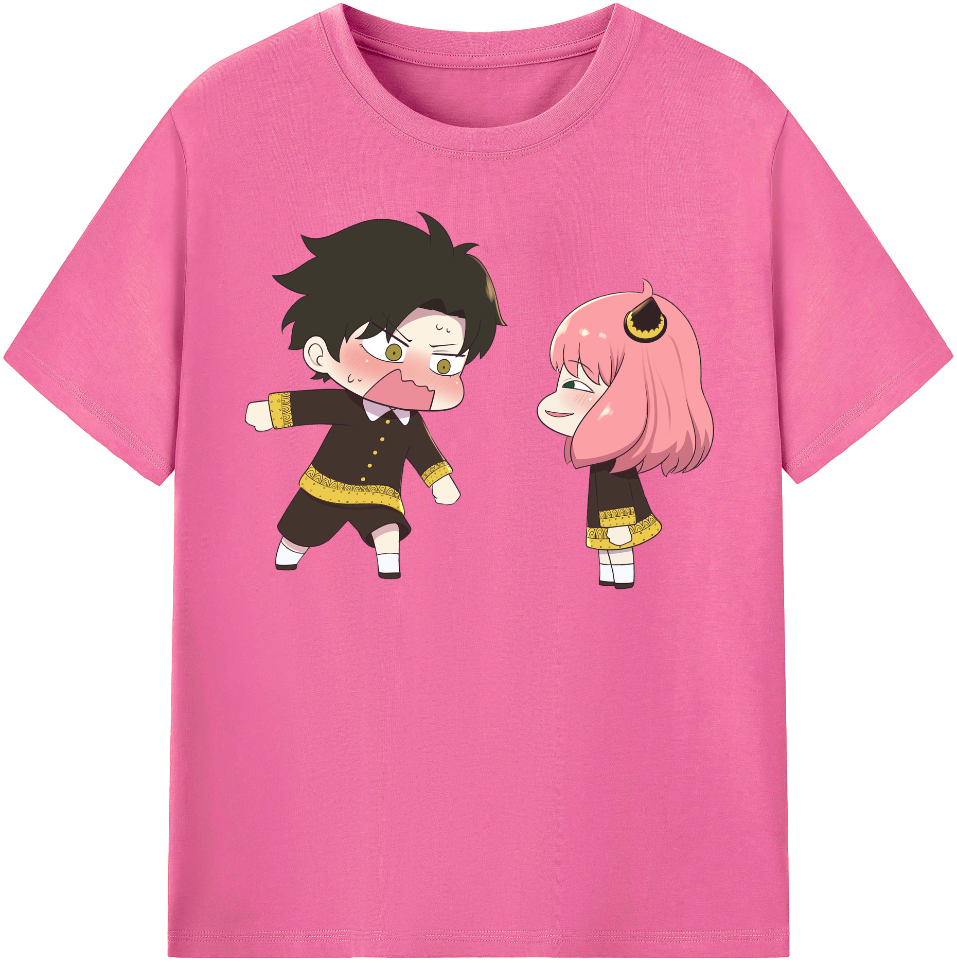 （画像用） SPY×FAMILY间谍家家酒 レディースカジュアルプリントTシャツ（綿100％）